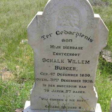 BURGER Schalk Willem 1850-1920