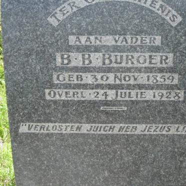 BURGER B.B. 1859-1928