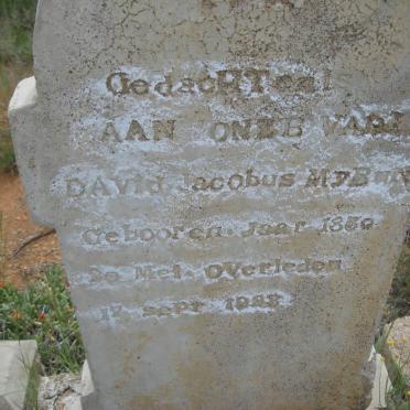 MYBURGH David Jacobus 1850 - 19??