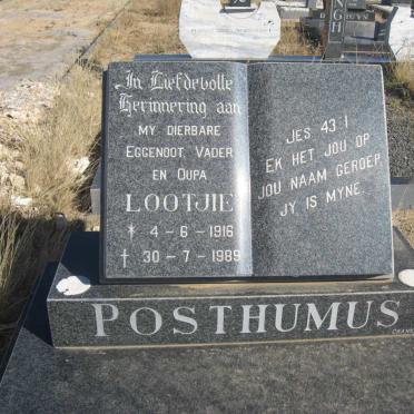 POSTHUMUS Lootjie 1916-1989