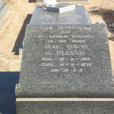 PLESSIS Izak David, du 1901-1972