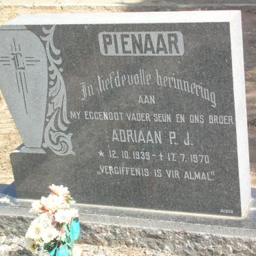 PIENAAR Adriaan P.J. 1939-1970