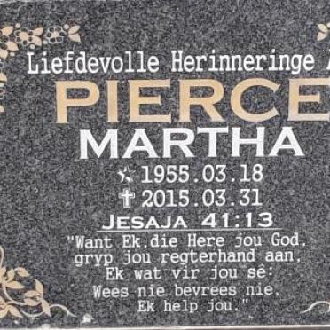 PIERCE Martha 1955-2015