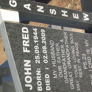 GANSHEW John Fred 1944-2009