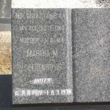 GELDENHUYS Martha M. nee BOTES 1922-197?