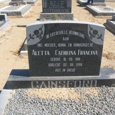 GAINSFORD Aletta Cathrina Francina 1918-1998