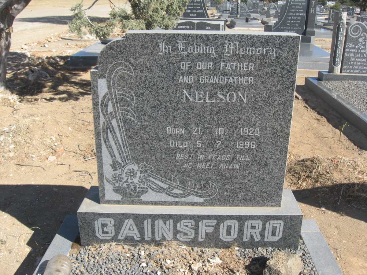 GAINSFORD Nelson 1920-1996 