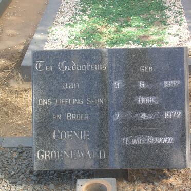 GROENEWALD Coenie 1952-1972