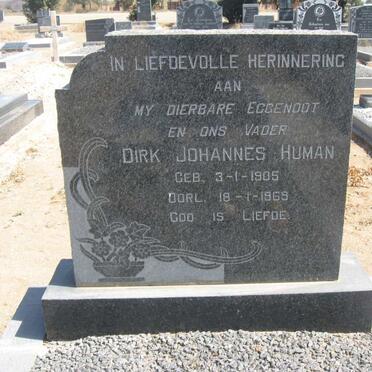 HUMAN Dirk Johannes 1905-1969