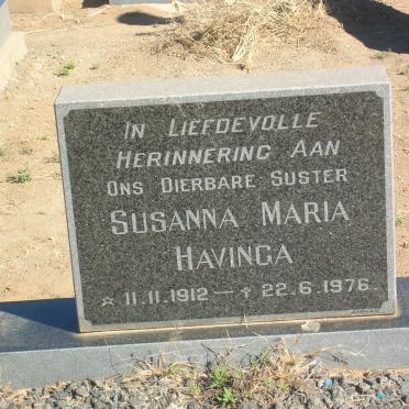 HAVINGA Susanna Maria 1912-1976