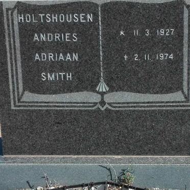 HOLTSHOUSEN Andries Adriaan Smith 1927-1974