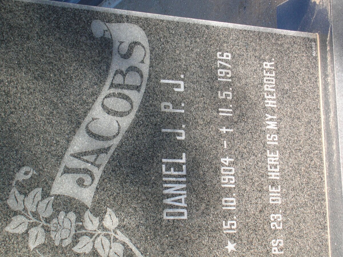 JACOBS Daniel J.P.J. 1904-1976