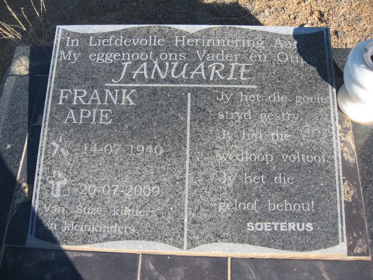 JANUARIE Frank 1940-2009