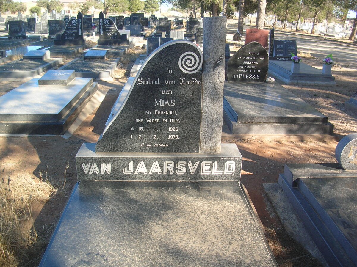 JAARSVELD Mias, van 1926-1978