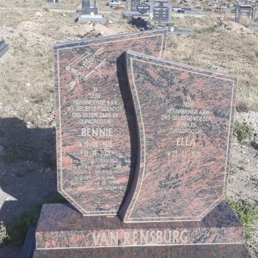 RENSBURG Bennie, van 1935-2007 &amp; Ella 1939-2018