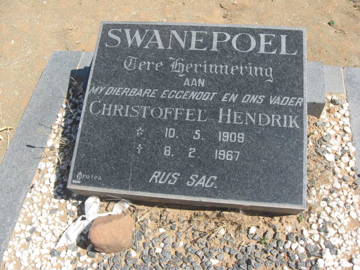 SWANEPOEL Christoffel Hendrik 1909-1967
