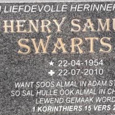 SWARTS Henry Samuel 1954-2010