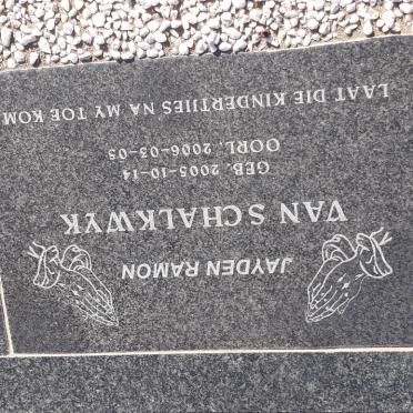 SCHALKWYK Jayden Ramon, van 2005-2006