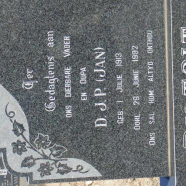 TOIT D.J.P., du 1913-1992 