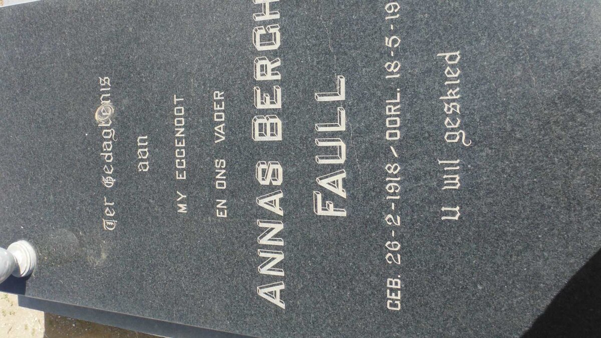 FAULL Annas Bergh 1918-19??