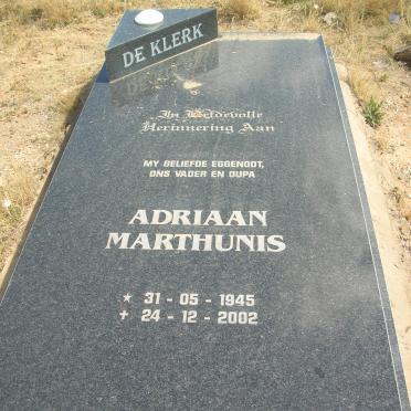 KLERK Adriaan Marthunis, de 1945-2002