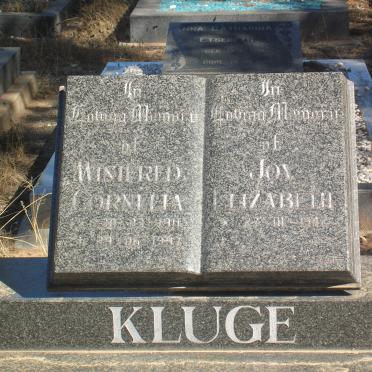 KLUGE Winifred Cornelia 1911-1997 :: KLUGE Joy Elizabeth 1943-