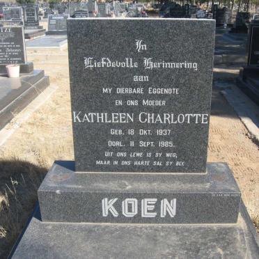 KOEN Kathleen Charlotte 1937-1985