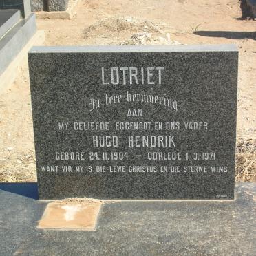 LOTRIET Hugo Hendrik 1904-1971