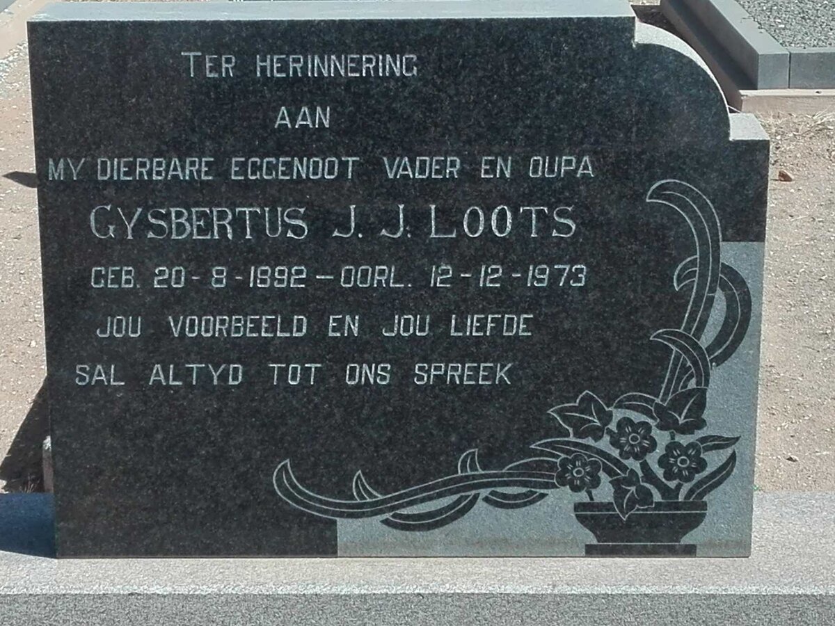 LOOTS Gysbertus J.J. 1892-1973