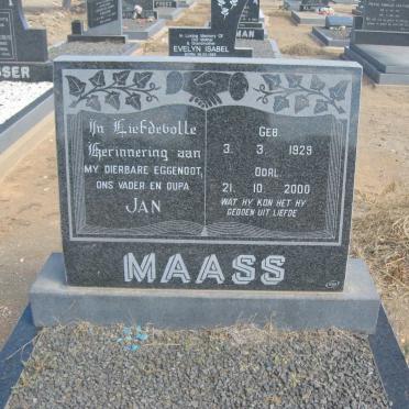 MAASS Jan 1929-2000 