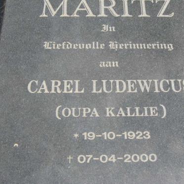 MARITZ Carel Ludewicus 1923-2000
