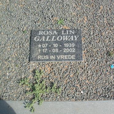 GALLOWAY Rosa Lin 1939-2002