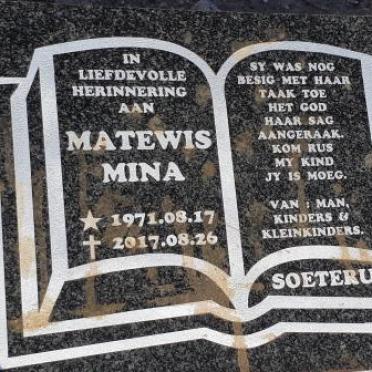 MATEWIS Mina 1971-2017