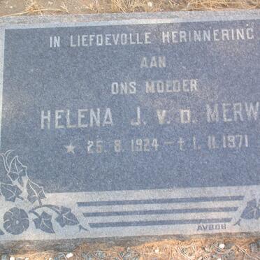 MERWE Helena J. 1924-1971