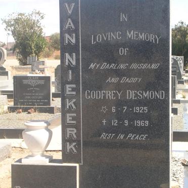NIEKERK Godfrey Desmond, van 1925-1969