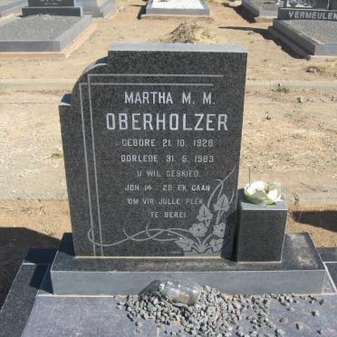 OBERHOLZER Martha M.M. 1928-1983