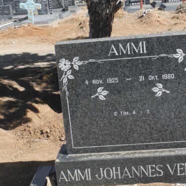 VENTER Ammi Johannes 1925-1980
