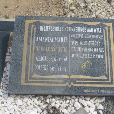 VERWEY Amanda Marie 1964-2002