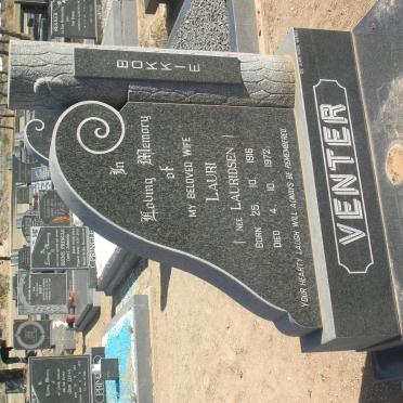 VENTER Lauri nee LAURIDSEN 1916-1972