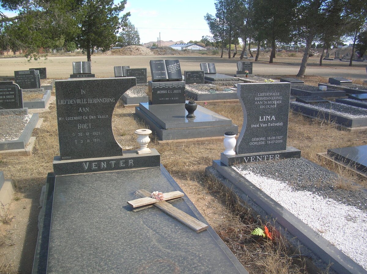 VENTER Boet 1925-1971 &amp; Lina VAN EETVELD 1927-2009