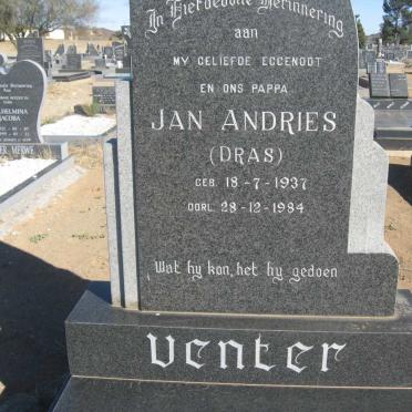 VENTER Jan Andries 1937-1984