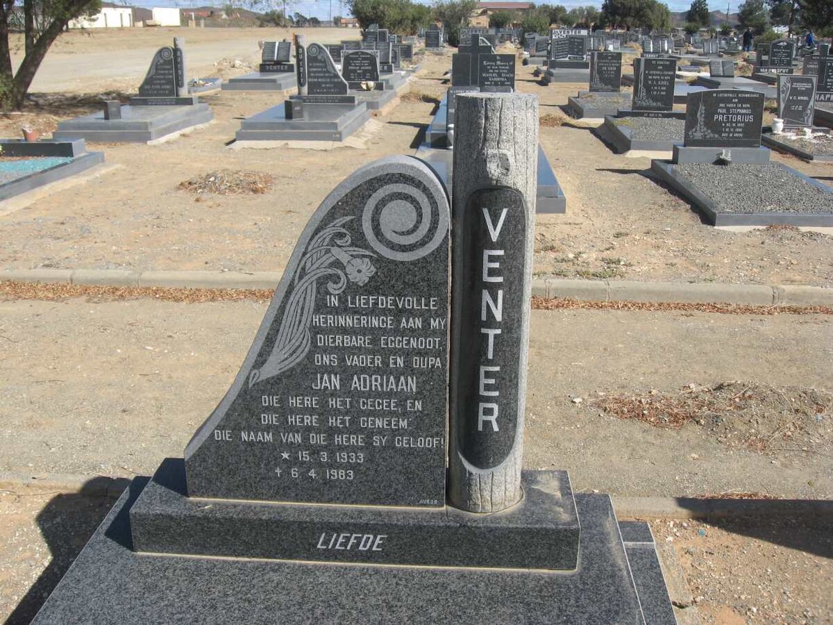 VENTER Jan Adriaan 1933-1983
