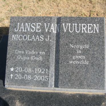 VUUREN Nicolaas J., Janse van 1921-2005