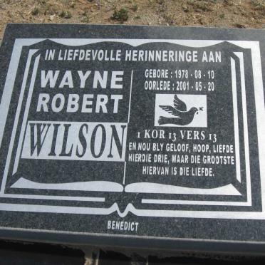 WILSON Wayne Robert 1978-2001