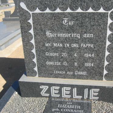 ZEELIE Dawid 1944-1984 &amp; Elizabeth CONRADIE ?-?