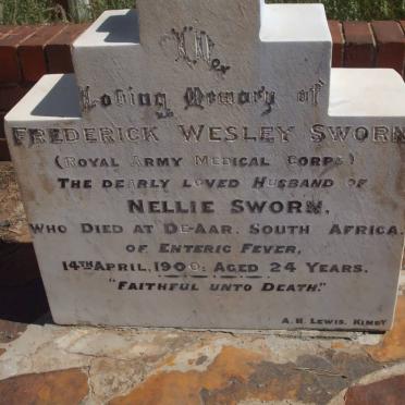 SWORN Frederick Wesley -1900