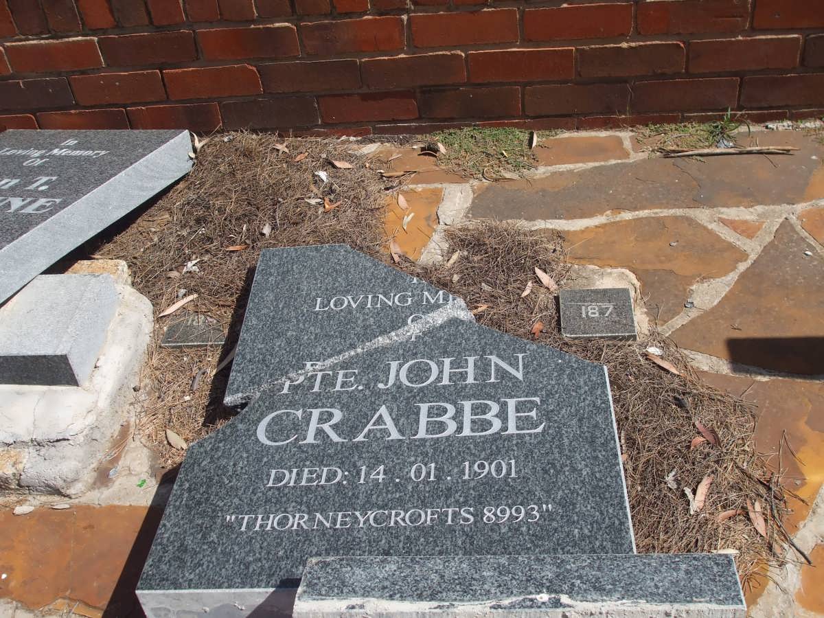 CRABBE John -1901