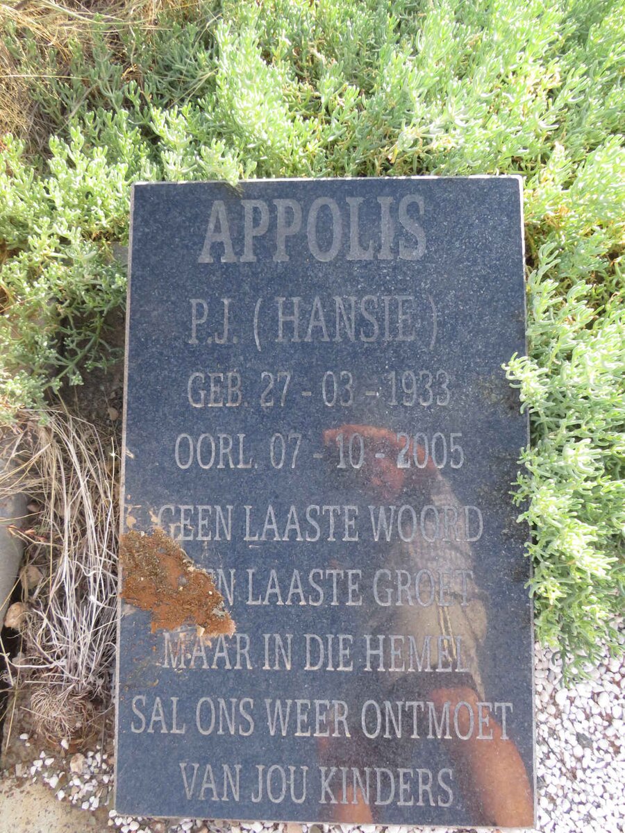APPOLIS P.J. 1933-2005