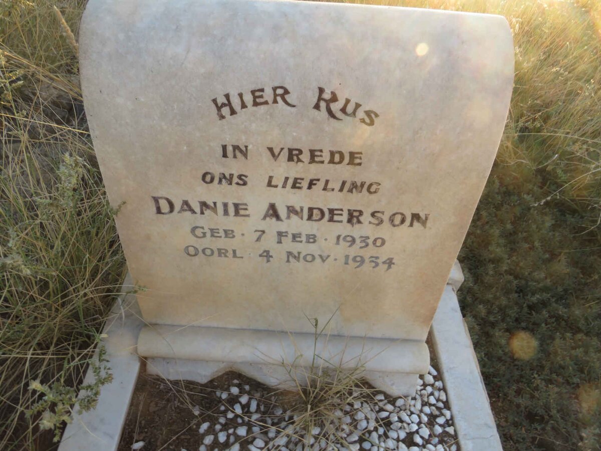 ANDERSON Danie 1930-1934