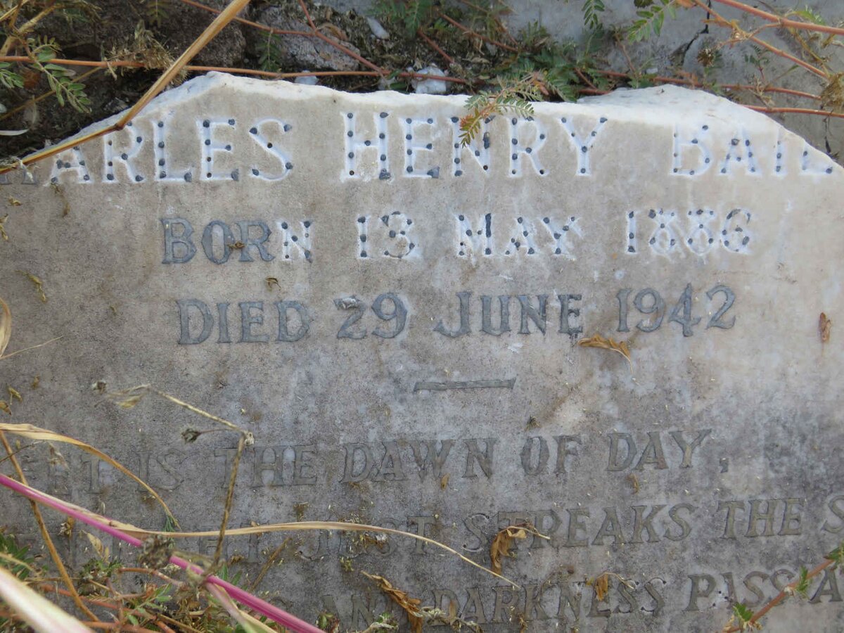 BAILEY Charles Henry 1886-1942